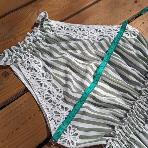 Lauren Stripe Sleeveless Fit & Flare Dress size Large - Picture 3 of 9